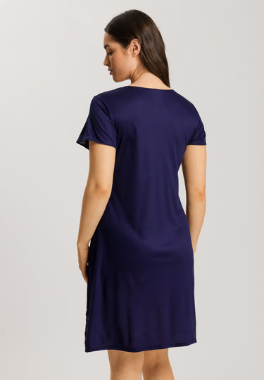 74886 Eva Short Sleeve Nightgown 95cm - 2621 Evening Blue